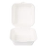 Bagasse Lunchbox "Hamburger" rechteckig | Zuckerrohr – Bild 2