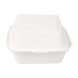 Bagasse Lunchbox "Hamburger" | Zuckerrohr