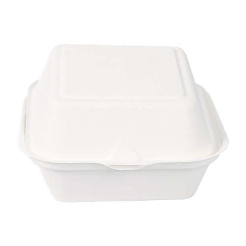 Bagasse Lunchbox "Hamburger" | Zuckerrohr