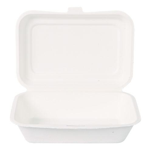 Bagasse Take-Away-Box "Single" | Zuckerrohr